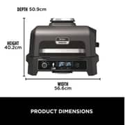 Ninja OG850UK Woodfire Pro XL Electric BBQ Grill, Smoker & Air Fryer