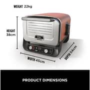 Ninja OO101UKRAW Woodfire 8-in-1 Outdoor Oven, BBQ, Bake, Roast – 1700W