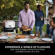 Ninja OO101UKRAW Woodfire 8-in-1 Outdoor Oven, BBQ, Bake, Roast – 1700W