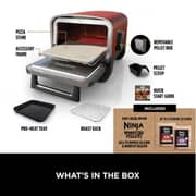 Ninja OO101UKRAW Woodfire 8-in-1 Outdoor Oven, BBQ, Bake, Roast – 1700W