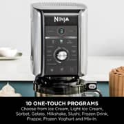 Ninja Creami NC501UK 10-in-1 Ice Cream Maker, Sorbet & Smoothie – 800W