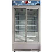 Zen ZSF630SD 630L Double Door Display Showcase Freezer in Grey