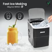 Jinou JT-105 Countertop Ice Maker with 2L Refillable Water Tank, Black