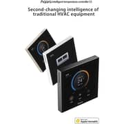 Aqara S3 Smart Zigbee LED Thermostat with Touch Screen, Temperature & Humidity Sensors, Black