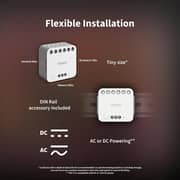Aqara Dual Relay Module T2 with Matter Support, Smart Home Integration, White