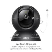 TP-Link Tapo Pan/Tilt Smart Security Camera 2K 3MP - Black - Tapo C211