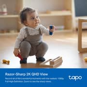 TP-Link Tapo Pan/Tilt Smart Security Camera 2K QHD - White - Tapo C222