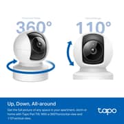 TP-Link Tapo Pan/Tilt Smart Security Camera 2K QHD - White - Tapo C222