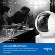 TP-Link Tapo Pan/Tilt Smart Security Camera 2K QHD - White - Tapo C222