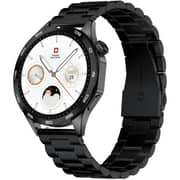 Swiss Military Smart Watch, Black Metal Strap, Fitness & Health Tracker