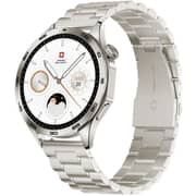Swiss Military Smart Watch, Gold Steel Strap, Fitness & Health Tracker