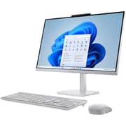 Lenovo A100 All-in-One (2025) Desktop - Intel Core i3-N305 / 23.8inch FHD / 512GB SSD / 8GB RAM / Shared Intel UHD Graphics / Windows 11 Home / English & Arabic Keyboard / Cloud Grey / Middle East Version - [F0J60039AX]