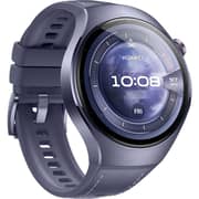 Huawei Watch 5 - 1.5″ AMOLED Display, X‑TAP Health Scan with ECG & SpO₂ Smartwatch, Purple Titanium + FreeBuds 6i