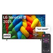LG 86 inch NanoCell AI NANO80 4K Smart TV AI Magic remote HDR10 webOS25 (2025)