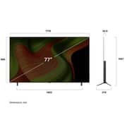 تلفزيون إل جي B5 الذكي بتقنية OLED دقة 4K مقاس 77 بوصة يدعم الذكاء الاصطناعي (موديل 2025) OLED77B56LA.AFU