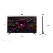 LG 75 Inch UHD AI UA85 4K Smart TV AI Magic remote HDR10 WebOS25 (2025)