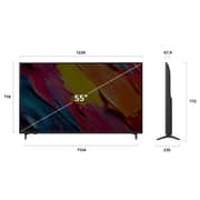 LG 55 inch QNED AI QNED70 4K TV with AI Magic Remote, HDR10 support, and webOS 25 for (2025) 55QNED70A6A.FU