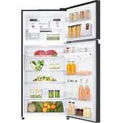 LG Top Mount Refrigerator 509L Glass Black - LTC752SGGM