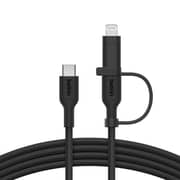 Belkin BoostCharge Pro 2-in-1 USB-C Cable 1.5m Black