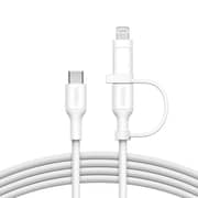 Belkin BoostCharge Pro 2-in-1 USB-C Cable 1.5m White