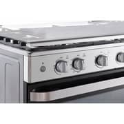 Midea Free Standing 5 Burner Gas Cooker 90cm Black/Silver - MFO-MG36LESS