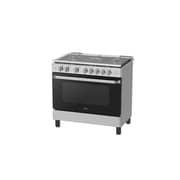 Midea Free Standing 5 Burner Gas Cooker 90cm Black/Silver - MFO-MG36LESS