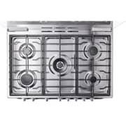 Midea Free Standing 5 Burner Gas Cooker 90cm Black/Silver - MFO-MG36LESS