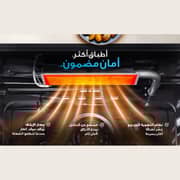 Midea Free Standing 5 Burner Gas Cooker 90cm Black/Silver - MFO-MG36LESS