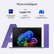 Asus Vivobook S14 (2025) Laptop - Snapdragon X- X126-100 / 14inch WQXGA / 1TB SSD / 16GB RAM / Shared Qualcomm Adreno GPU / Windows 11 Home / English & Arabic Keyboard / Matte Gray / Middle East Version - [S14 S3407QA-KP014W]
