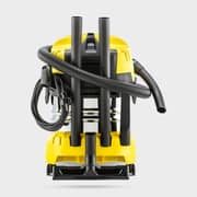 مكنسة كهربائية من كارشر WD4S بقوة 1000 واط و سعة 2 لتر للتنظيف الجاف والرطب لون أصفر