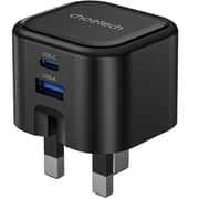 Choetech Dual Port A & C GaN Wall Charger Black - PD3065