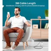 Choetech Type C to Type C PVC Cable 3m Black - CC0004