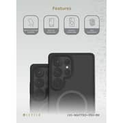 Levelo Matteo Grip Case Black Samsung Galaxy S25 Ultra - LVL-MATTEO-25UBK