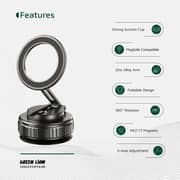 Green Lion GX-35 Suction Phone Holder Black - GNGX35SPHLBK