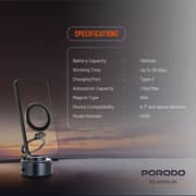 Porodo MagSafe Car Holder Black - PD-HSM10-BK