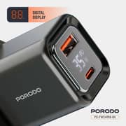 Porodo GaN Charger Black - PD-FWCH058-C-BK