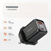 Porodo GaN Charger Black - PD-FWCH058-C-BK