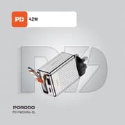 Porodo GaN Charger 75cm Silver - PD-FWCH054-SL
