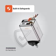 Porodo GaN Charger 75cm Silver - PD-FWCH054-SL