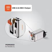 Porodo GaN Charger 75cm Silver - PD-FWCH054-SL