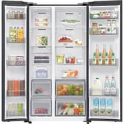 Samsung Side By Side Refrigerator 418L Black - RS70F65QDFKW