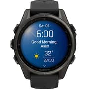 Garmin Fenix 8 Smartwatch Sapphire/Carbon Grey With Black/Pebble Grey Band - 010-02903-21