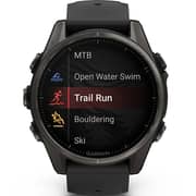Garmin Fenix 8 Smartwatch Sapphire/Carbon Grey With Black/Pebble Grey Band - 010-02903-21