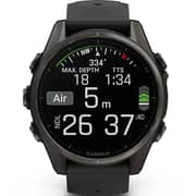 Garmin Fenix 8 Smartwatch Sapphire/Carbon Grey With Black/Pebble Grey Band - 010-02903-21