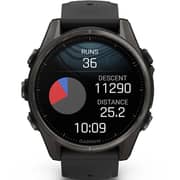 Garmin Fenix 8 Smartwatch Sapphire/Carbon Grey With Black/Pebble Grey Band - 010-02903-21