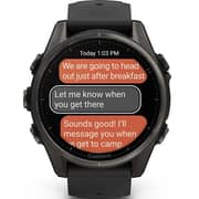 Garmin Fenix 8 Smartwatch Sapphire/Carbon Grey With Black/Pebble Grey Band - 010-02903-21