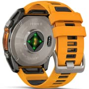 Garmin Fenix 8 Smartwatch Sapphire/Titanium With Spark Orange/Graphite Band - 010-02905-11