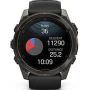 Garmin Fenix 8 Smartwatch Sapphire/Carbon Grey With Black/Pebble Grey Band - 010-02905-21
