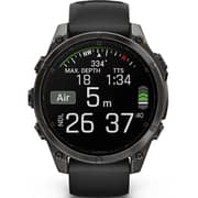 Garmin Fenix 8 Smartwatch Sapphire/Carbon Grey With Black/Pebble Grey Band - 010-02904-21