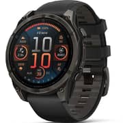 Garmin Fenix 8 Smartwatch Sapphire/Carbon Grey With Black/Pebble Grey Band - 010-02904-21